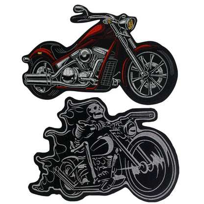 Independent Biker Rider Embroidery Patch Appliques Iron on Patches Badge Clothes Sewing