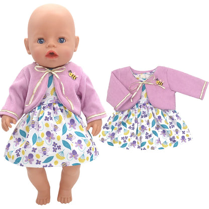 18 Inch 43cm Baby American Og Girl Doll Toys Costume Clothes