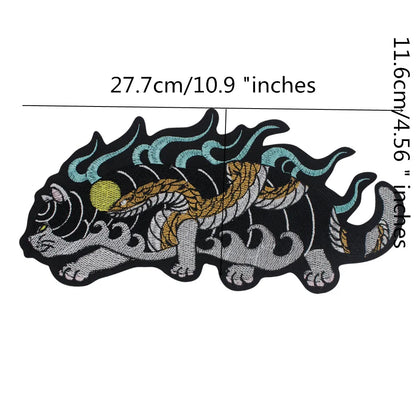 Catfish Embroidery Motif Patch Appliques Iron on Patches Badge Clothes Sewing