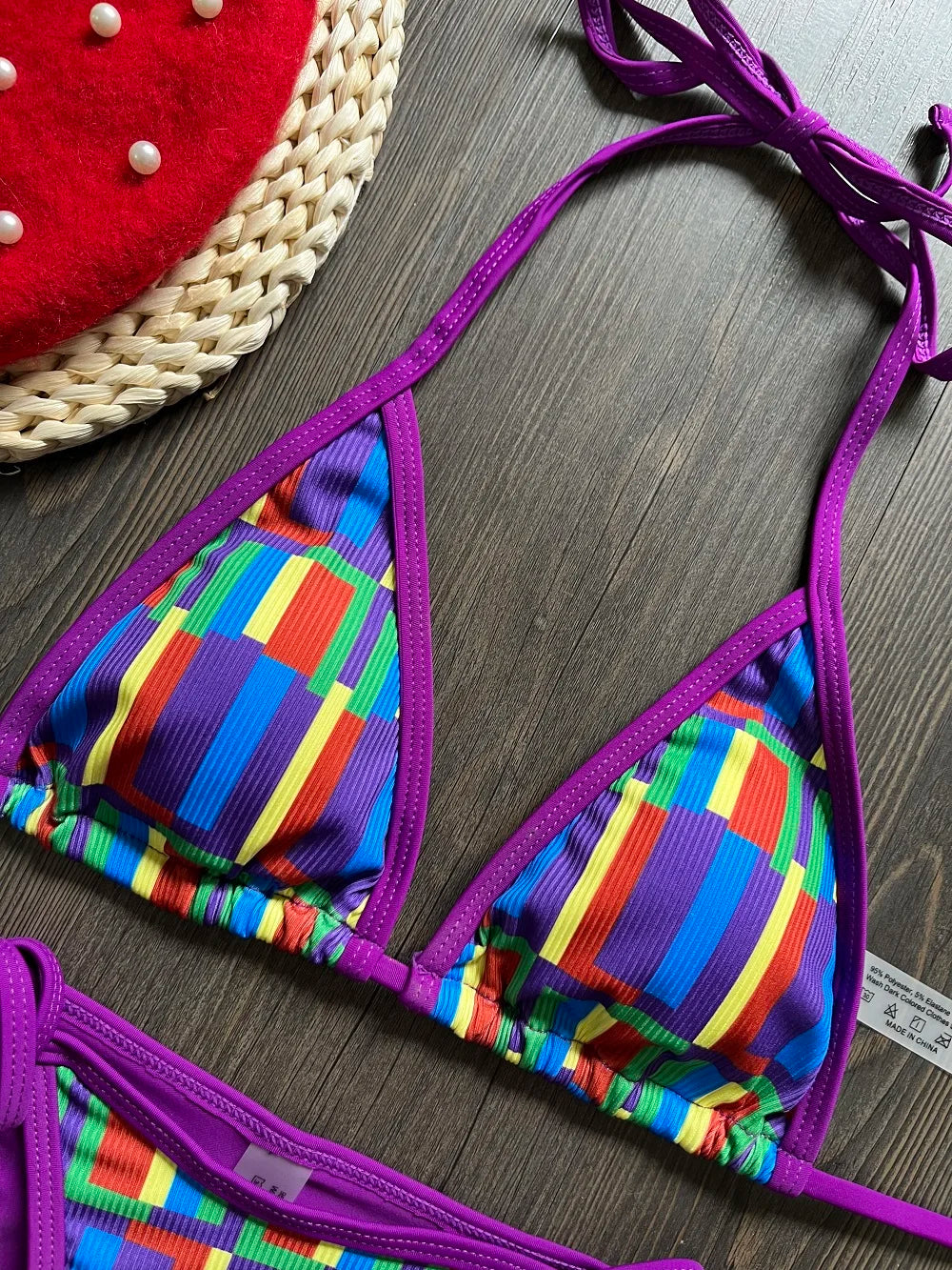 Push Up Triangle Women Swimsuit Bikini Two-piece Swimwear Beachwear Bathing Suit