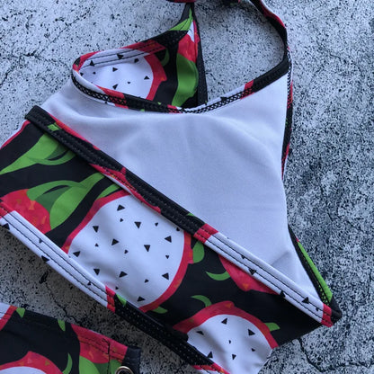 Women Swimsuit High Waist Bandage Sport Swimwear Bikini Push Up Beachwear Bathing Suit