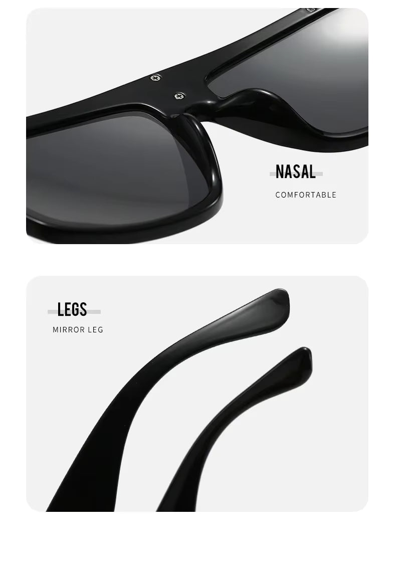 Women Designer Men Women Oversized Vintage Punk Shades Driving Glasses