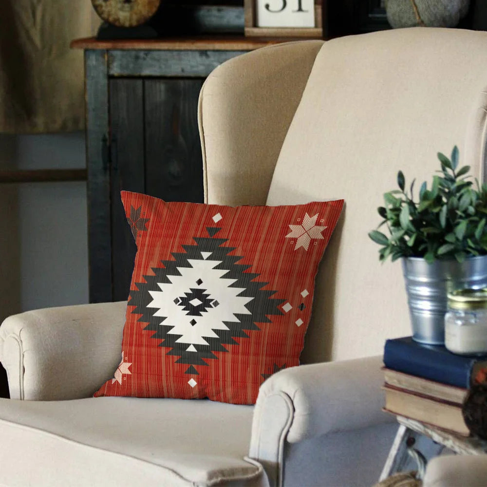 Aztec Western Abstract Pattern Ethnic Bohemia Geometric Pillowcase Cushion Cover Home Decor