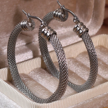 Fashionable 18K Gold-Plated Stainless Steel Women's Earrings Gifts