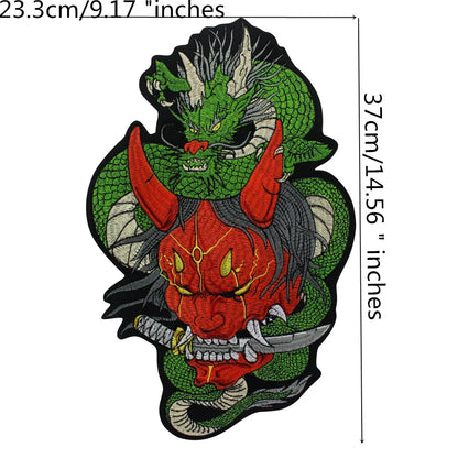 Embroidery Dragon Patch Appliques Iron on Patches Badge Clothes Sewing
