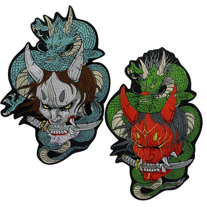 Embroidery Dragon Patch Appliques Iron on Patches Badge Clothes Sewing