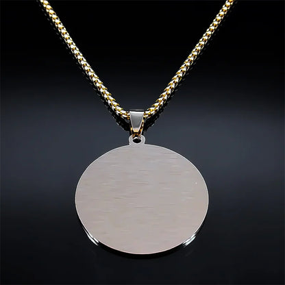 Women Men Stainless Steel Jewish Christianity Tetragrammaton Jehovah Yahweh Hebrew Alphabet Necklace