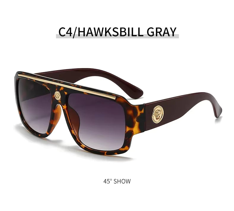 Women Designer Men Women Oversized Vintage Punk Shades Driving Glasses