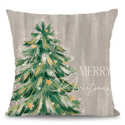 Christmas Tree Themed Pendant Decor Pattern Cushion Cover Pillowcase