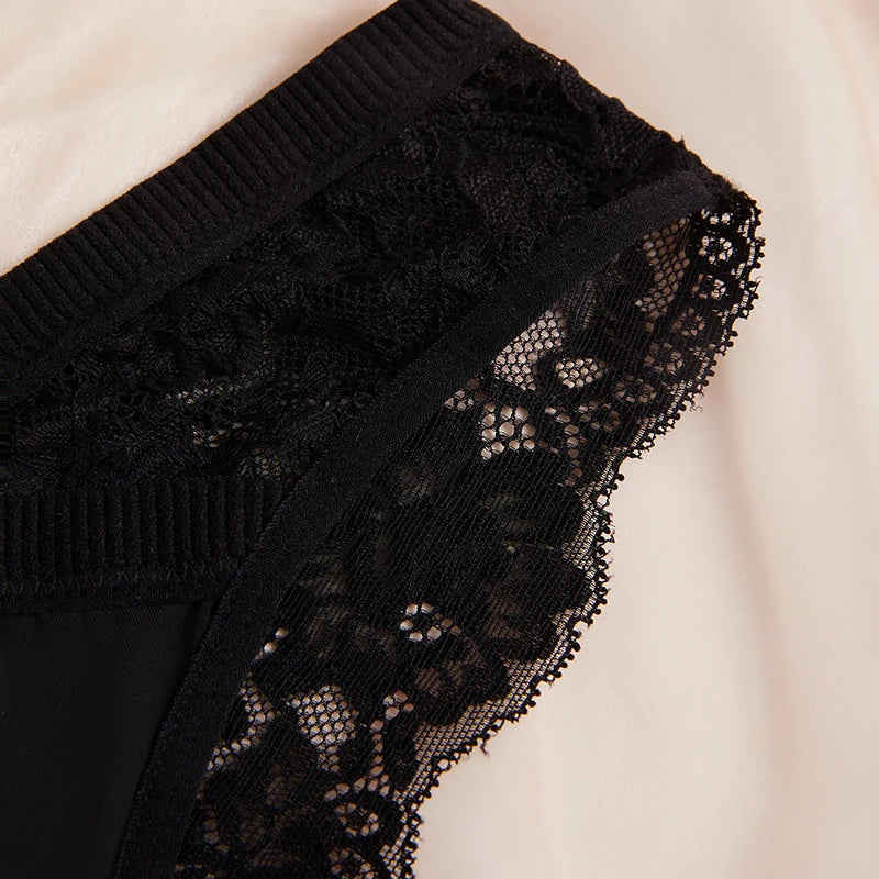 Women Lace Embroidery Low Rise Briefs Panties Solid Floral Underwear Lingerie
