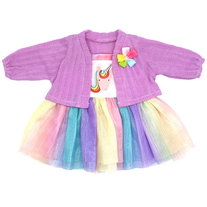 50-55cm Reborn Baby Doll Clothes 22 Inch Dress Skirt Toys Outfit