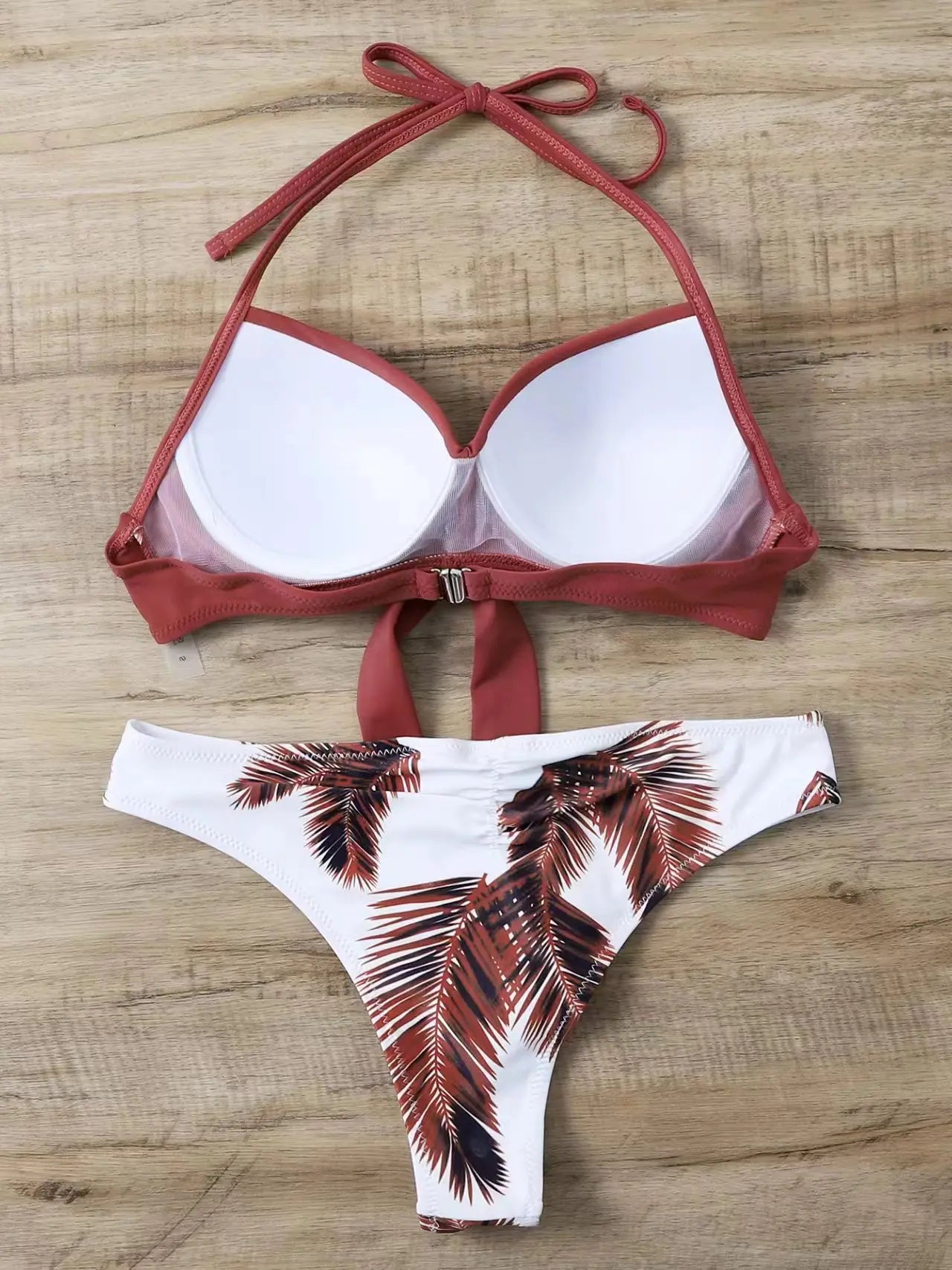Women Brazilian Thong Bikinis Push Up Printed Sexy Swimwear Beachwear Bathing Swimsuit
