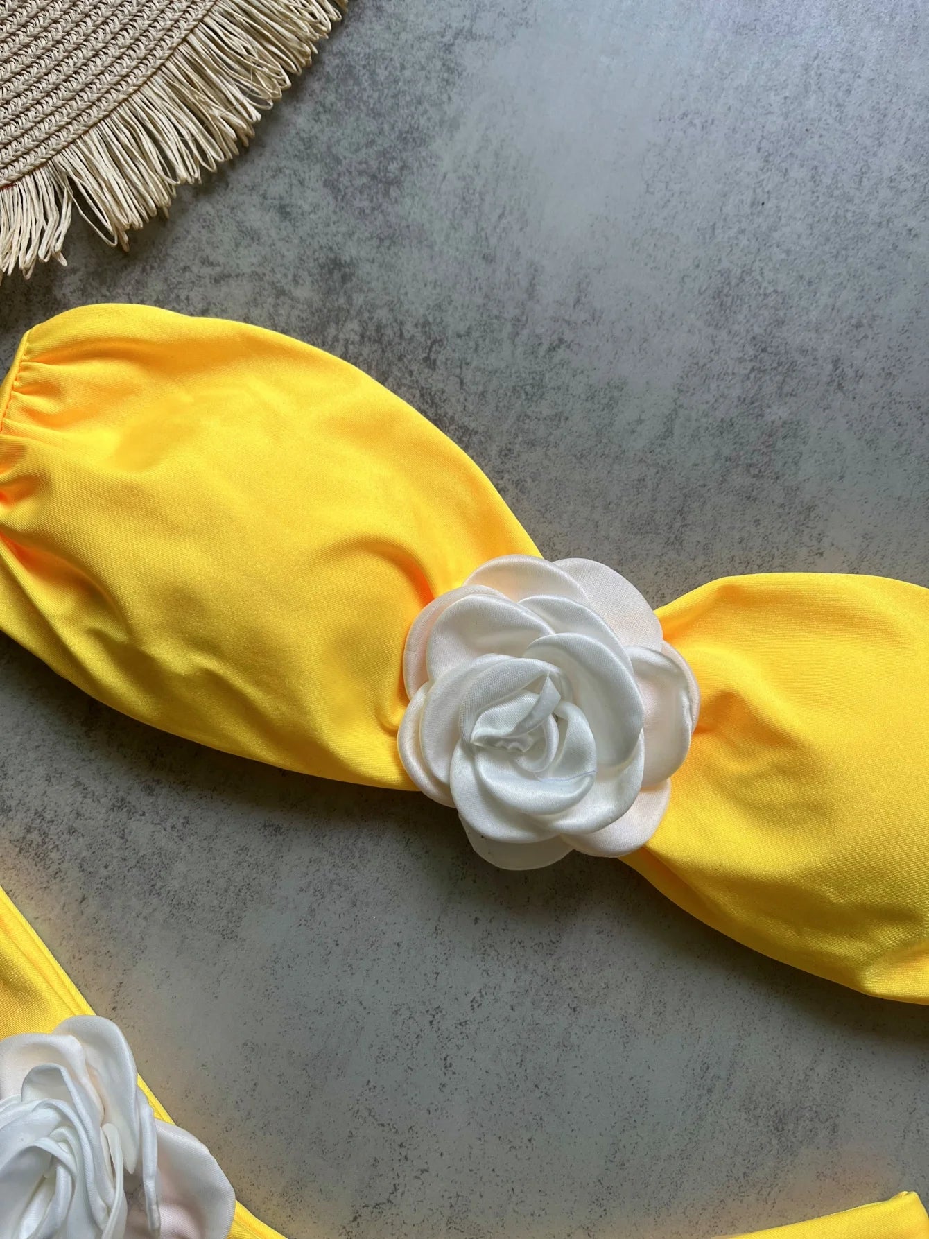Sexy Flower Women Lace-up Swimsuit Swimming Bathing Brazilian Thong Bikini Suit