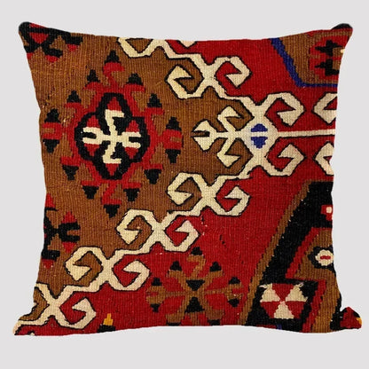 Luxury Plush Both Sides Print Bohemian Patterns Kilim Carpet Cushions Case Sofa Pillowcase Decor