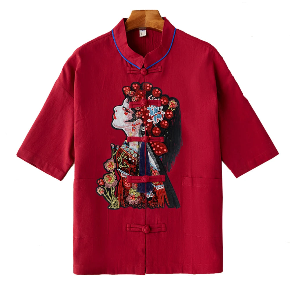 Embroidery Cartoon figure Opera characters embroidered applique Peking beaded Patches Patch by sewing