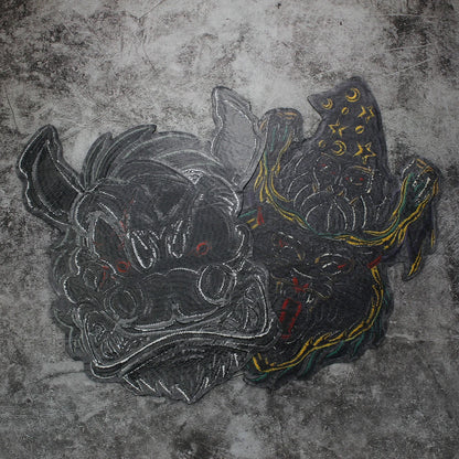 Male Wizard Beast Monster Fairytale Embroidery Patch Appliques Iron on Patches Badge Clothes Sewing