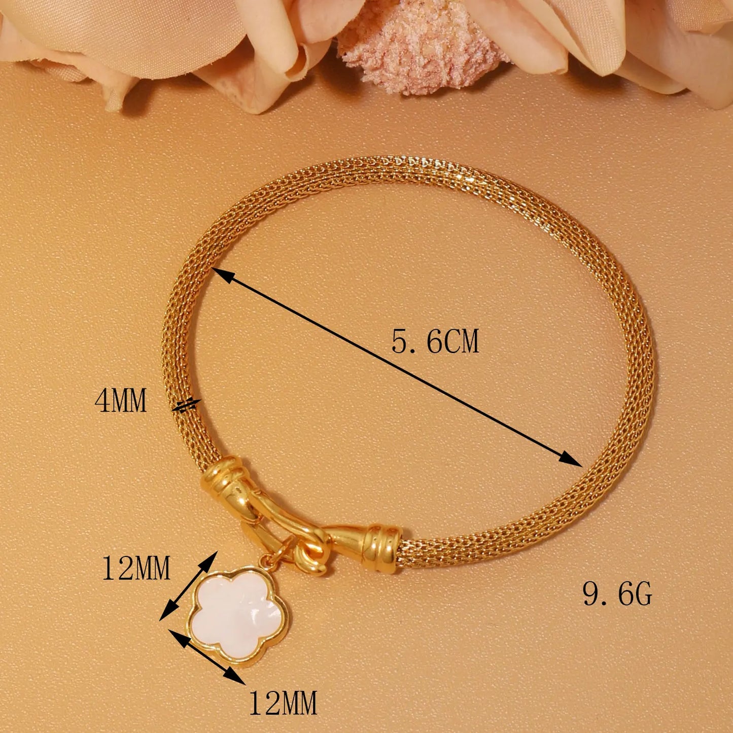 Stainless Steel 18K Gold Plated Bracelet Women's Fashion Jewelry Gift