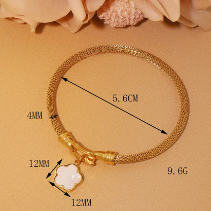 Stainless Steel 18K Gold Plated Bracelet Women's Fashion Jewelry Gift