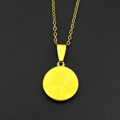 Women Men Gold Color Eye of Ra Horus Symbol Stainless Steel Egyptian Eyes Hieroglyph Chain Pendant Necklace