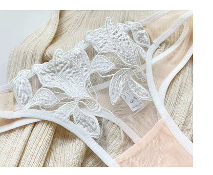 Women Lace G-String Transparent Hollow Out Underwear Low Waist Seamless Briefs Thong Panties