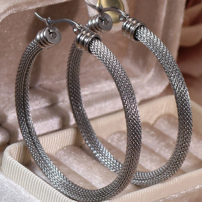 Fashionable 18K Gold-Plated Stainless Steel Women's Earrings Gifts