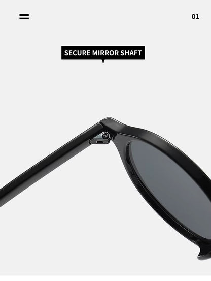 Women Men Retro Small Oval Rivets Shades UV400 Sunglasses Glasses