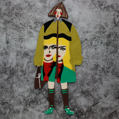 Cartoon Characters Embroidery Patches Girl Stickers sew on Clothing DIY Craft