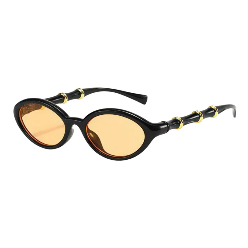 Women Men Rivets Shades Fashion Designer Retro Small Oval Sunglasses Eyewear Glasses UV400