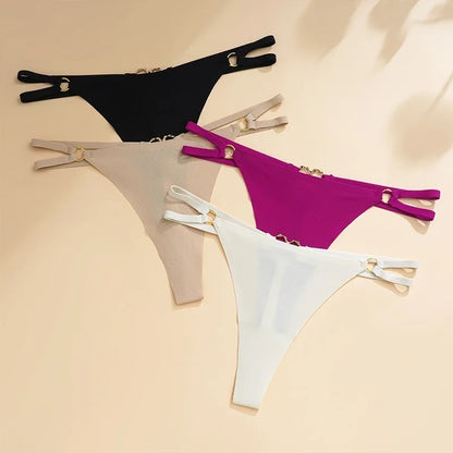 Women Hollow Out Briefs G-String Panties Thong Lace Underwear Low Waist Lingerie