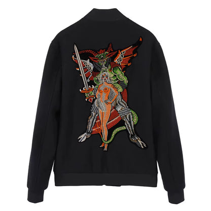 SEXY Women Dragons Patch Appliques Iron on Patches Badge Clothes Sewing