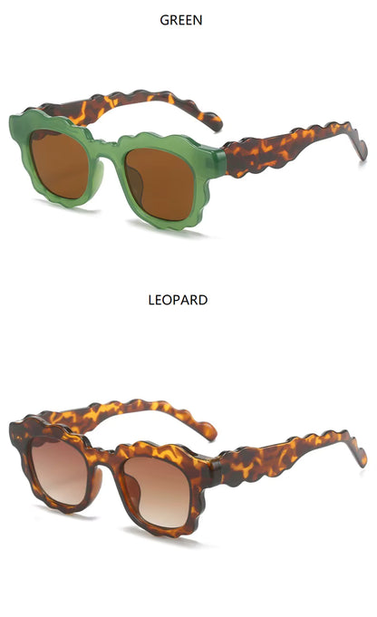 Men Women Retro Punk Shades UV400 Square Sunglasses Glasses