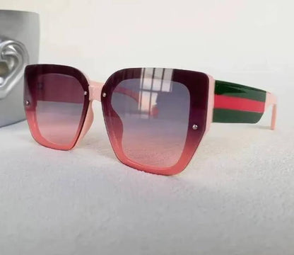 Men Women Mix Color Retro Designer Concave Shape UV400 Eyewear Sunglasses
