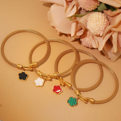 Stainless Steel 18K Gold Plated Bracelet Women's Fashion Jewelry Gift