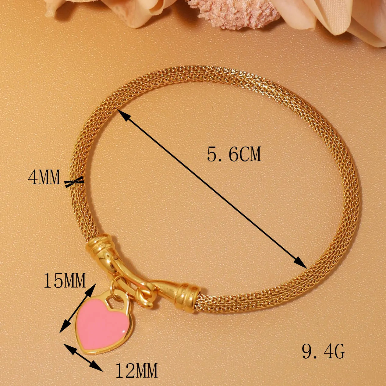 Stainless Steel 18K Gold Plated Bracelet Women's Fashion Jewelry Gift