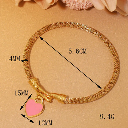 Stainless Steel 18K Gold Plated Bracelet Women's Fashion Jewelry Gift