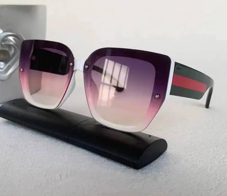 Men Women Mix Color Retro Designer Concave Shape UV400 Eyewear Sunglasses