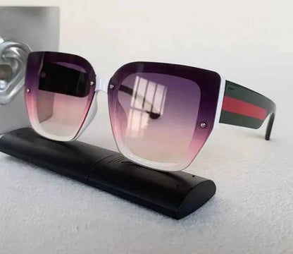 Men Women Mix Color Retro Designer Concave Shape UV400 Eyewear Sunglasses