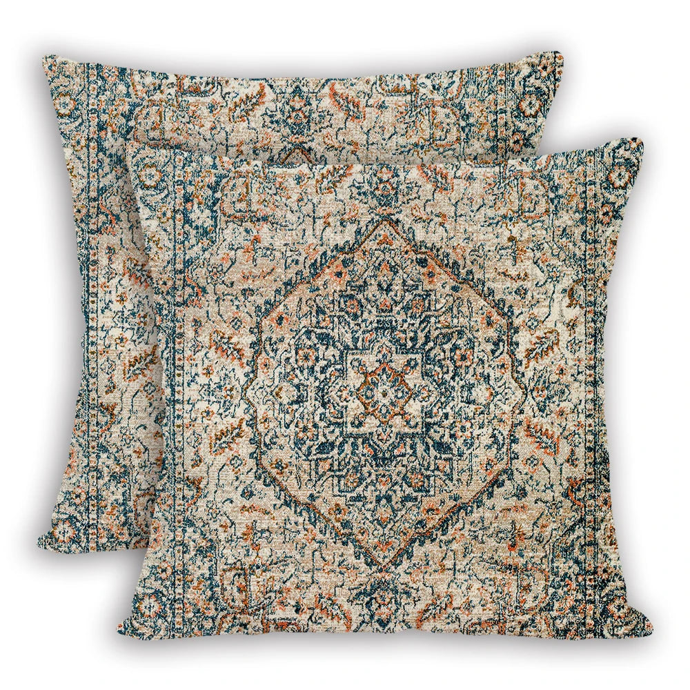 2pcs/Set Retro Bohemian Ethnic Stylish Pillowcase Cushion Cover Sofa Home Decor 45x45