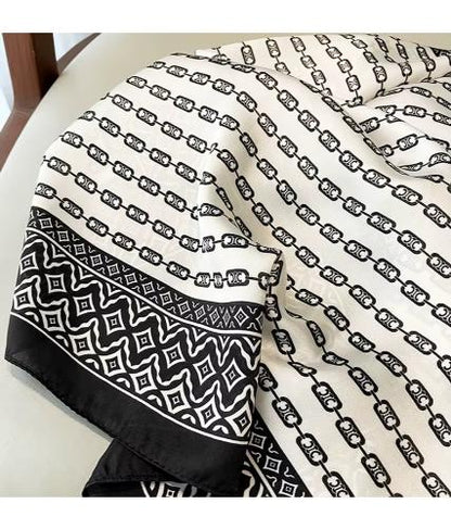 70x70cm Women Four Seasons Small Square Silk Satin Bandana Wrap Shawl Scarves Scarfs Sqk7