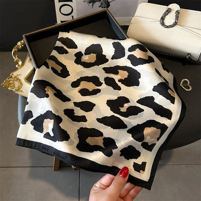 Women Silk Like Square Scarf Printed Satin Bandana Tie Shawl Wraps Scarves