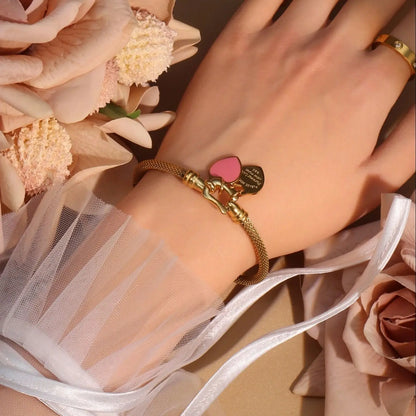Stainless Steel 18K Gold Plated Bracelet Women's Fashion Jewelry Gift