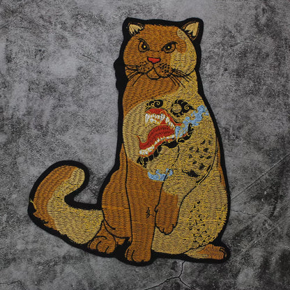 Catfish Embroidery Motif Patch Appliques Iron on Patches Badge Clothes Sewing