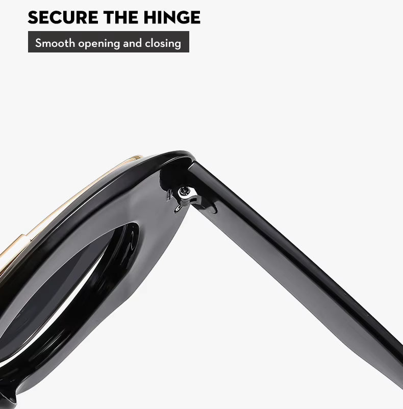 Men Women y2K Hip Hop Punk Oval Designer Square UV400 Glassess Sunglasses