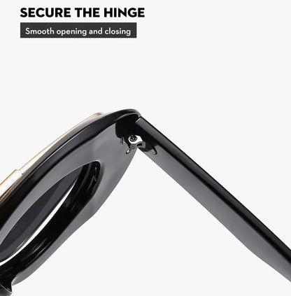 Men Women y2K Hip Hop Punk Oval Designer Square UV400 Glassess Sunglasses