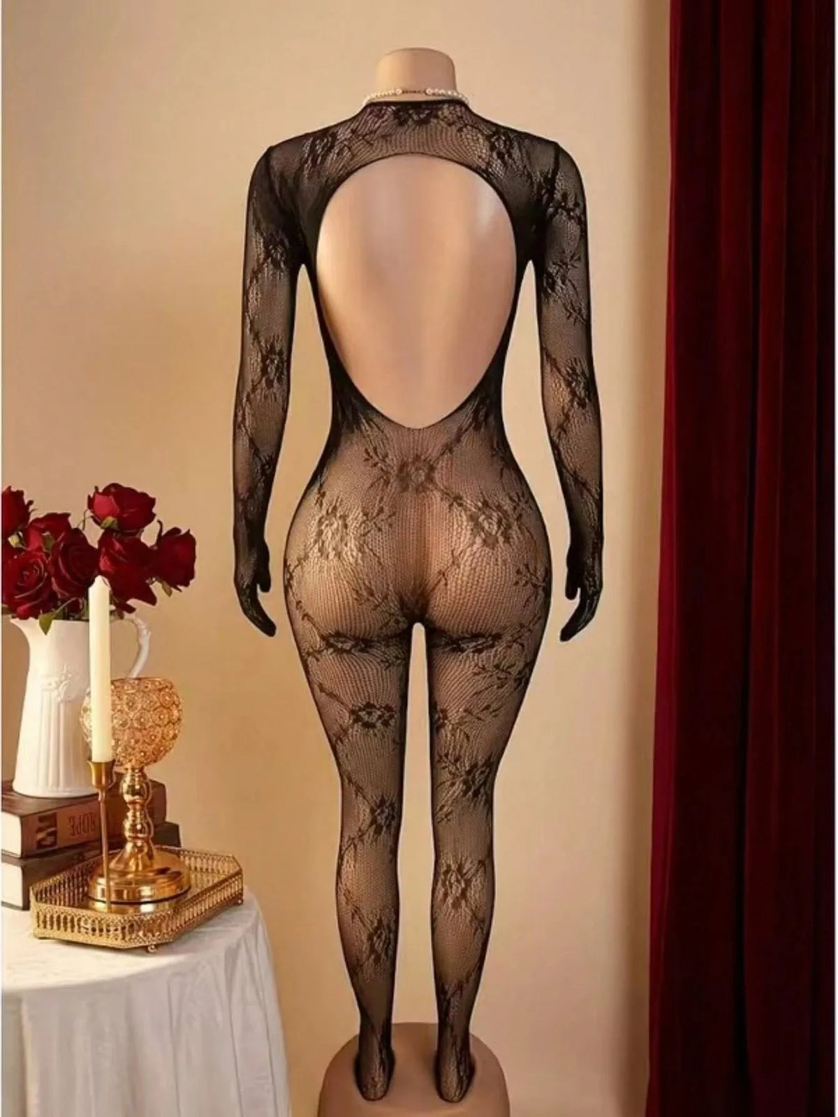 Sexy Women Transparent Fishnet Underwear Bodystocking Lingerie Erotic Costumes Suit