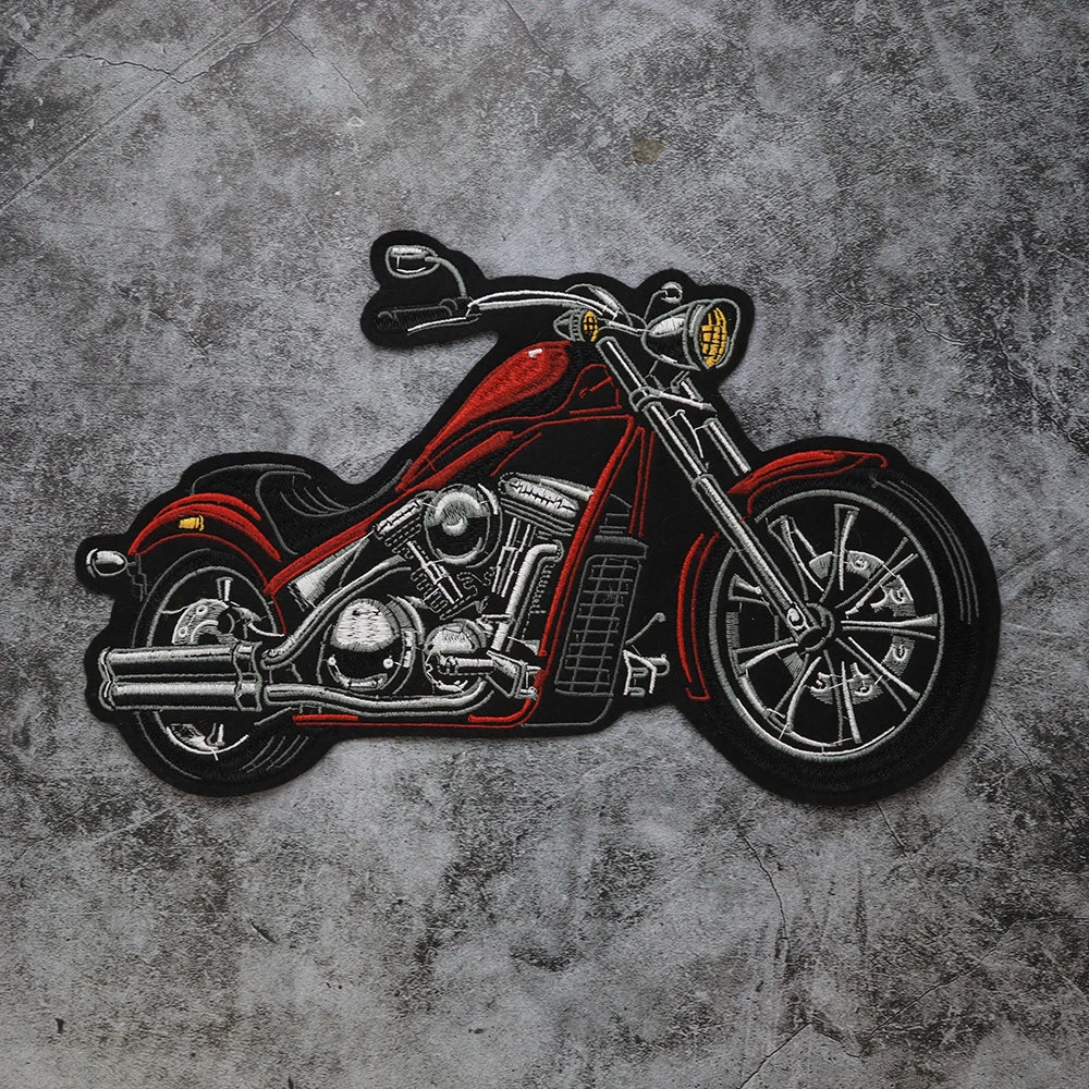 Independent Biker Rider Embroidery Patch Appliques Iron on Patches Badge Clothes Sewing
