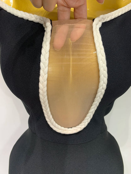 Sexy Mesh Patchwork Bandage Off Shoulder Cocktail Evening Party Birthday Dress