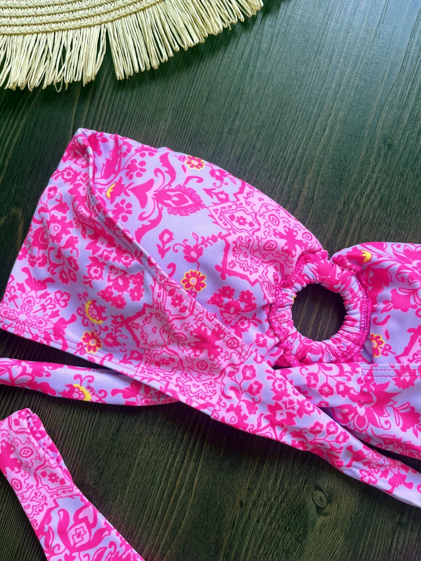 Sexy Colorful Floral Printed Bikini Swimsuit Two-pieces Bikini Bather Bathing Suit