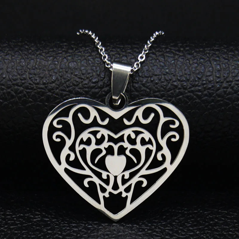 Men Sacred Geometry Angel Seal Metatron Symbol Yoga Hindu Buddhism Stainless Steel Necklace