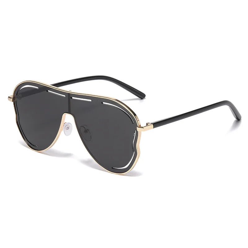 Women Fashion Oversized Big Frame Designer UV400 Sunglasses Glasses